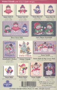 Sudberry House D4200 Winter Friends Cross Stitch Embroidery Designs CD