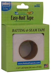 HeatnBond EZ Seam Fusible Batting Seam Tape, 1.5 inch x 15 Yard Roll, White, 2 Pack