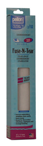 Pellon Fuse-N-Tear, 12" x 12yd Iron-on Fusible Embroidery Stabilizer