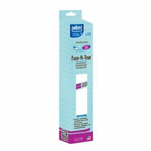 Pellon PP371R Fuse-N-Tear, 12" x 12yd Iron-on Fusible Embroidery Stabilizer