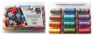 Aurifil PQ12MS12 Prism Kit 12 Large 1094Yd Spools 12wt Cotton Thread Kit
