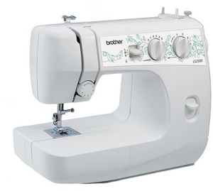 Brother RLS2350 2/20 Stitch Freearm Mechanical Sewing Machine, Manual Buttonhole, Front Load Metal Bobbin Case and Shuttle Hook