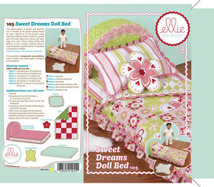 Ellie Mae Designs KW105 Sweet Dreams Doll Bed Sewing Pattern