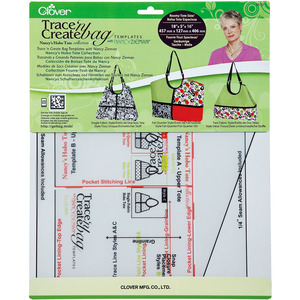 Clover Trace 'n Create Bag Templates With Nancy Zieman Nancy's Hobo Tote Collection