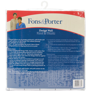 45485: Dritz FP7860 Fons & Porter Quilt Design Wall 60 x 72in