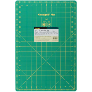 Dritz 18WG Omnigrid Gridded Rotary Cutter Mat, 12x18" Grid, 45º Angles