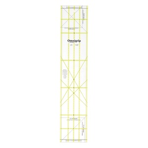 Dritz RN525 Omnigrip Non Slip Quilters Ruler 5"x25" for Rotary Cutters