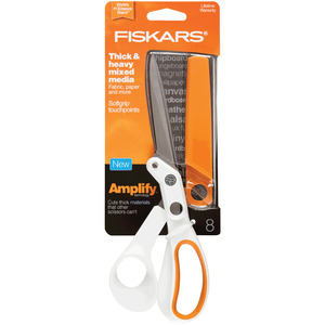 Fiskars 170820 Amplify 8" Heavy Duty Craft Scissors Shears Trimmers