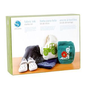 Silhouette Cameo KIT-INK-3T Fabric Ink Starter Kit, Instructional DVD, Book-FABRIC INK KIT