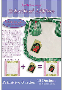 Anita Goodesign 166MAGHD Primitive Garden Embroidered Additions Multi-format Design CD