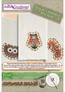 Anita Goodesign Cutwork Inlays Multiformat Embroidery Design CD