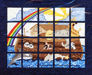 Dakota Collectibles 970555 Noah's Ark Window Pane Wall Hanging 20 Designs Multi-Formatted CD Embroidery Machine Designs