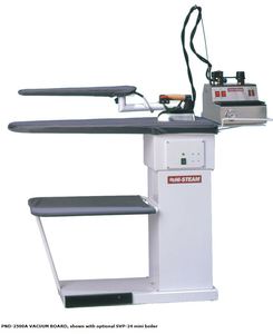 Hi Steam PND-2500A Heated Vacuum Ironing Board Table 53x16.5" +Sleeve Arm, Hot Iron Rest, Tray