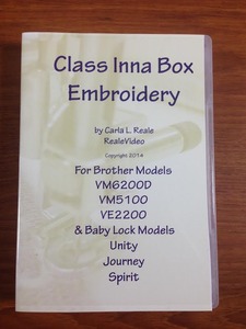 51735: Class Inna Box Video USB Brother Embroidery XV85 VM6200 VM5100 VM5200 VE2200 VE2300