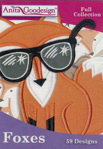 Anita Goodesign 245AGHD Foxes Collection Embroidery Design CD