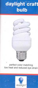 Daylight U12617 11W, 65W Equivalent True Color Natural Spectrum Simulation Spiral Screw In Light Bulb, 75% Less Energy