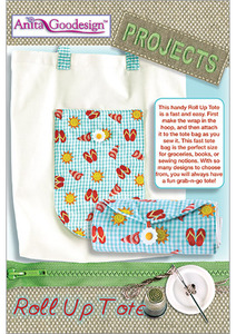 Anita Goodesign PROJ65 Roll Up Tote Multi-format Embroidery Design CD