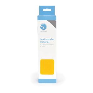Silhouette Yellow Flocked Heat Transfer Vinyl Material 9''x36'' Roll