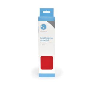 Silhouette Red Flocked Heat Transfer Vinyl Material 9''x36'' Roll