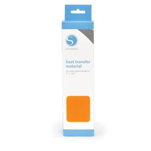 Silhouette Orange Flocked Heat Transfer Vinyl Material 9''x36'' Roll