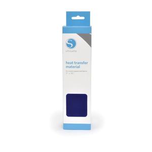 Silhouette Navy Flocked Heat Transfer Vinyl Material 9''x36'' Roll