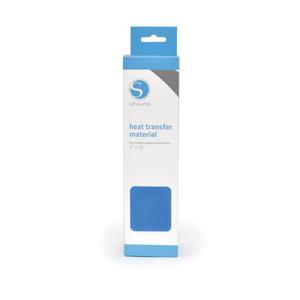 Silhouette Light Blue Flocked Heat Transfer Vinyl Material 9''x36'' Roll