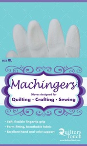 Quilters Touch 7243XL Extra Large Machingers Seamless Nylon Knit Gloves*