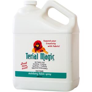 Terial, Magic, TA11003, Spray, on, Fabric, Stabilizer, Gallon, Refill, Jug, Bottle, Terial Magic TM11003, TA11003 Spray on Fabric Stiffener Stiffening Stabilizer Spray Solution, Gallon Jug Refill Bottle