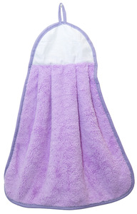 Agomax AG0310PRPL Microfiber Coral Fleece Purple Blank Hand Towel 13x17"