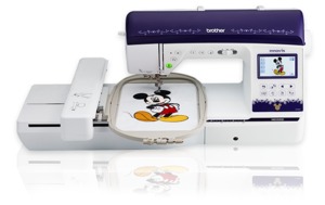 Brother NQ3500D Disney 290 Stitch Sew Quilt Machine 25Yr Wntt,  8.3" Arm, 6.25 Embroidery, 2 Hoops, 13 Feet, 8 Extras (Same as BP3500D for $4K Online)