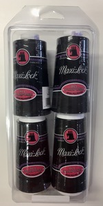 54666: A&E Maxi Lock ML521 All Purpose Sewing Thread Black 4 Poly Cones x 3000Yds Ea