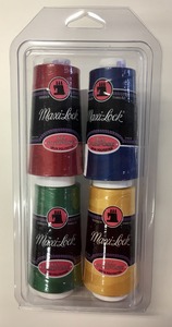 Maxi, Lock, ML522, All, Purpose, Sewing, Thread, 4, Color, Cones, 3000, Yard, Bright