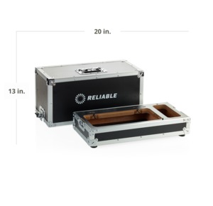 54958: Reliable Cuda Wood and Metal Case for 14.5x7" Flatbed Sewing Machines, Barracuda