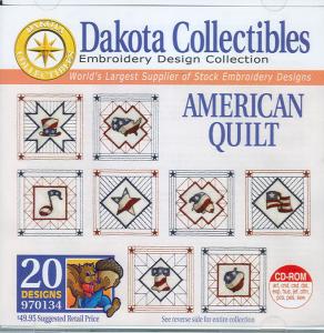 Dakota Collectibles 970134 American Quilt Embroidery Designs CD