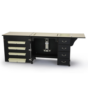 55935: Arrow 353 Norma Jean Sewing Machine Cabinet Black, Air Lift Platform