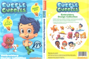 Brother Nickelodeon SANICKBG Bubble Guppies .pes Embroidery Design CD
