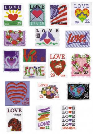 Amazing Designs Sensational Series Love Stamps Collection I Disk
