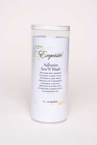 DIME, Exquisite, H600910K, Sew N Wash, Adhesive, Washaway, Stabilizer, 9"x10Yards