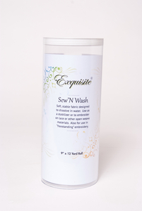 Adhesive Sew N Wash Embroidery Stabilizer 9 Inch X 10 Yards