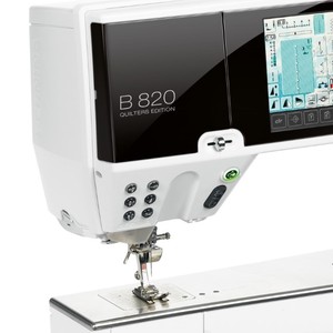 Bernina 820QE Sewing, Embroidery, Quilting Machine, 12" Arm, BSR* Stitch Regulator, 1100SPM, Jumbo Bobbin, Swiss