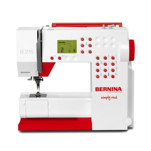 Bernina B215 RED Computer Sewing Machine, Threader, Needle Stop Up Down, Speed Control, customizable