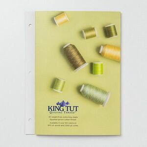 Superior 121-CC King Tut Cotton Quilting 40wt Thread Color Chart, 133 Colors