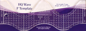 Handi Quilter HG00613 4" Wave Ruler F 1/4" Thick .75" & 1.5" Deep Waves