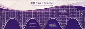 Handi Quilter HG00612 Wave Ruler Template E for Wave Designs 3" and 6" Long, Both 1.75" Deep on Longarm Quilting Machines