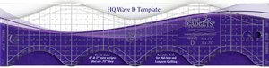 Handi Quilter HG00611 3" & 6" Wave Ruler Template D