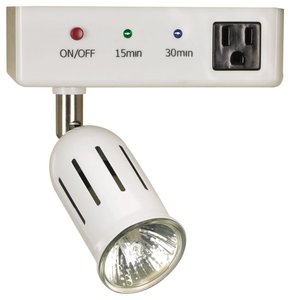 Stowaway 180. Halogen Light Lamp Kit, Timer, Plug In Receptacle 18100-1 In Wall Mount Ironing Board