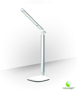 Daylight UN1327 14" Portable Smart Lamp D20 Metallic Silver