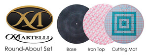 Martelli, RA-03, 16", Round, About, Turn, Table, Base, Cutting, Mat, Ironing, Cover, Pad, Quilting, Crafting, Scrap, booking, book