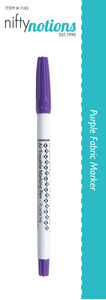 Nifty Notions 7183 Vanishing Fabric Marker Pen - Purple