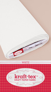 59958: C&T Publishing CT20246 Kraft-Tex Paper Like Fabric, White Bolt 19" x10yds